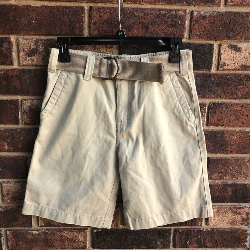 NWT Arizona Adjustable Waist Khaki Shorts Boys 10H
